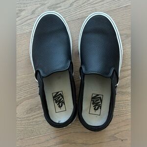 Van’s Women’s Asher Slip-on - Size 9 - Black Leather
